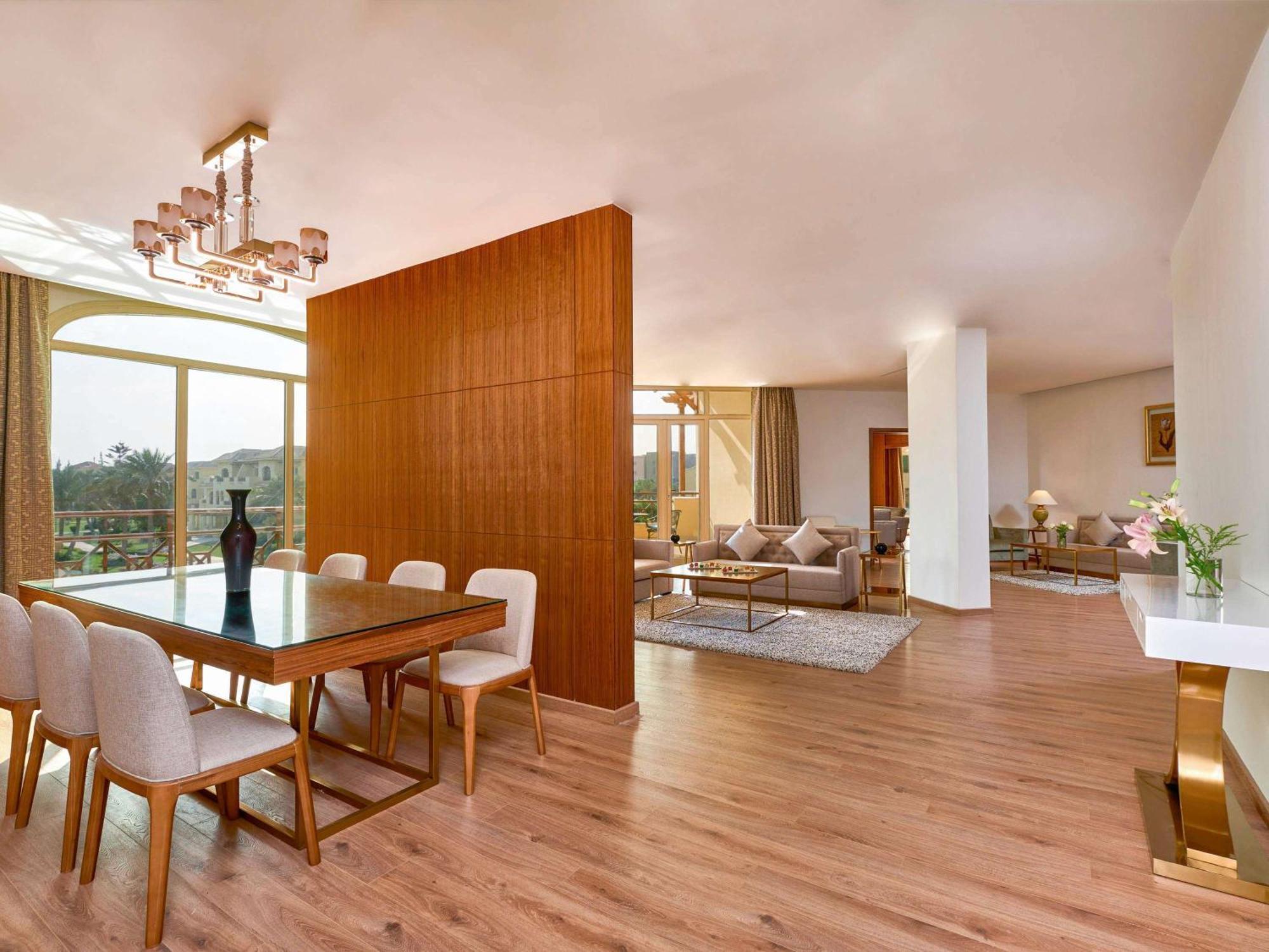 Moevenpick Hotel Cairo - Media City Giza Εξωτερικό φωτογραφία A 3D rendering of a living room
